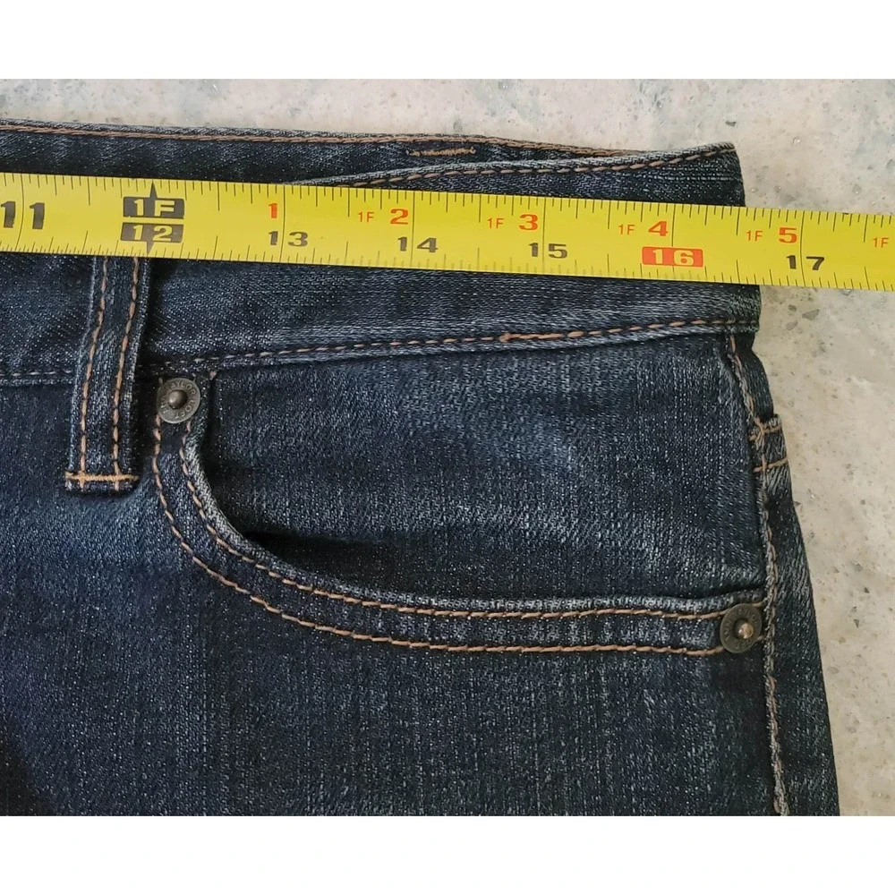 Ann Taylor Loft Jeans Womens 6‎ Blue Slim Boot Mid Rise Stretch Denim Classic